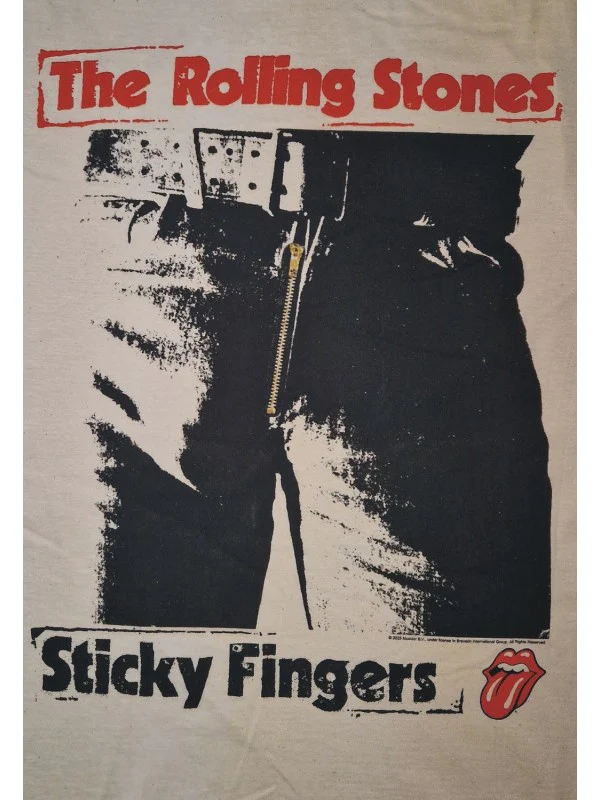 T-PAITA luonnonvalk. - Rolling Stones - Sticky fingers album (LF8664) - Image 3