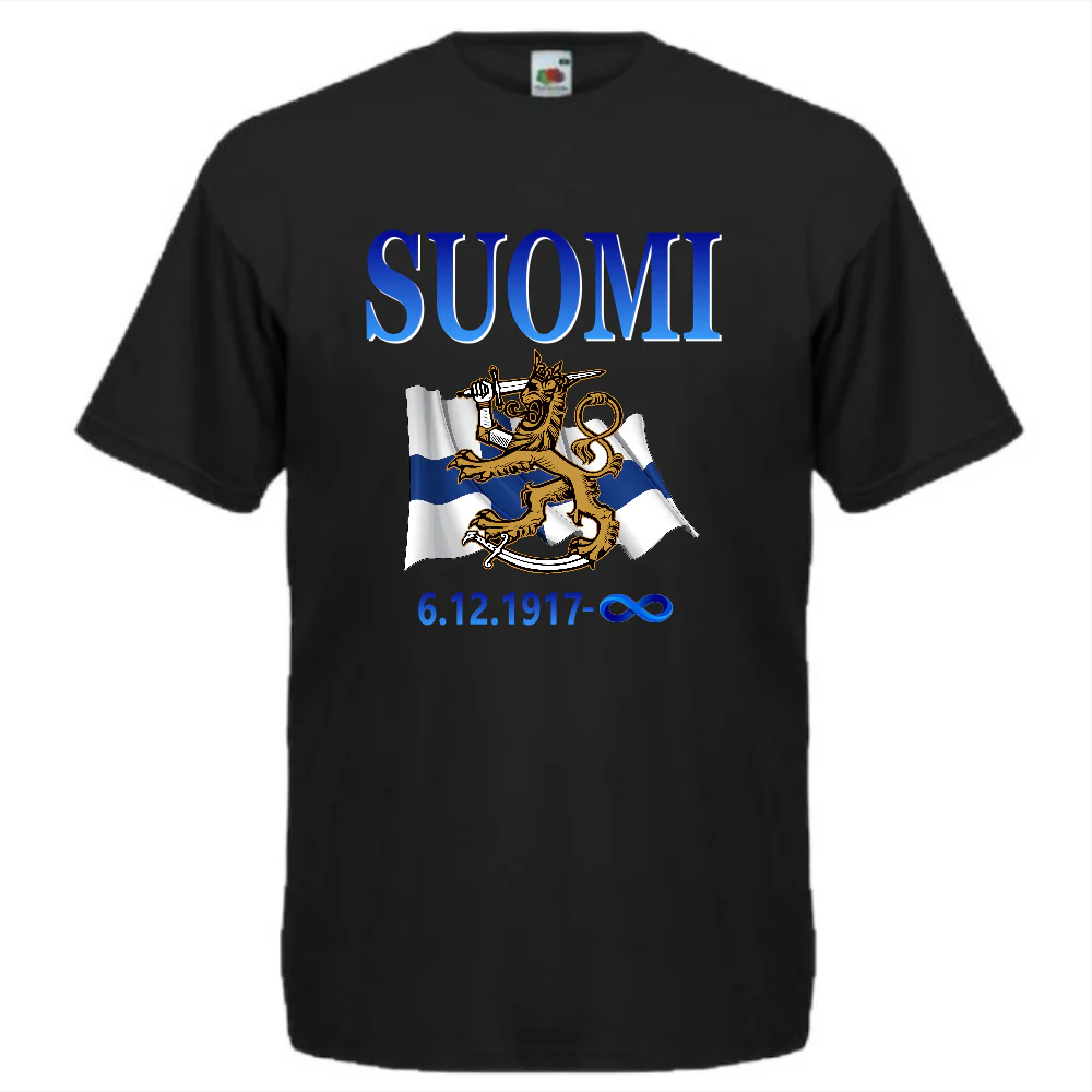 T-PAITA - SUOMEN LIPPU/LEIJONA 6.12.1917 - ÄÄRETÖN (2698)