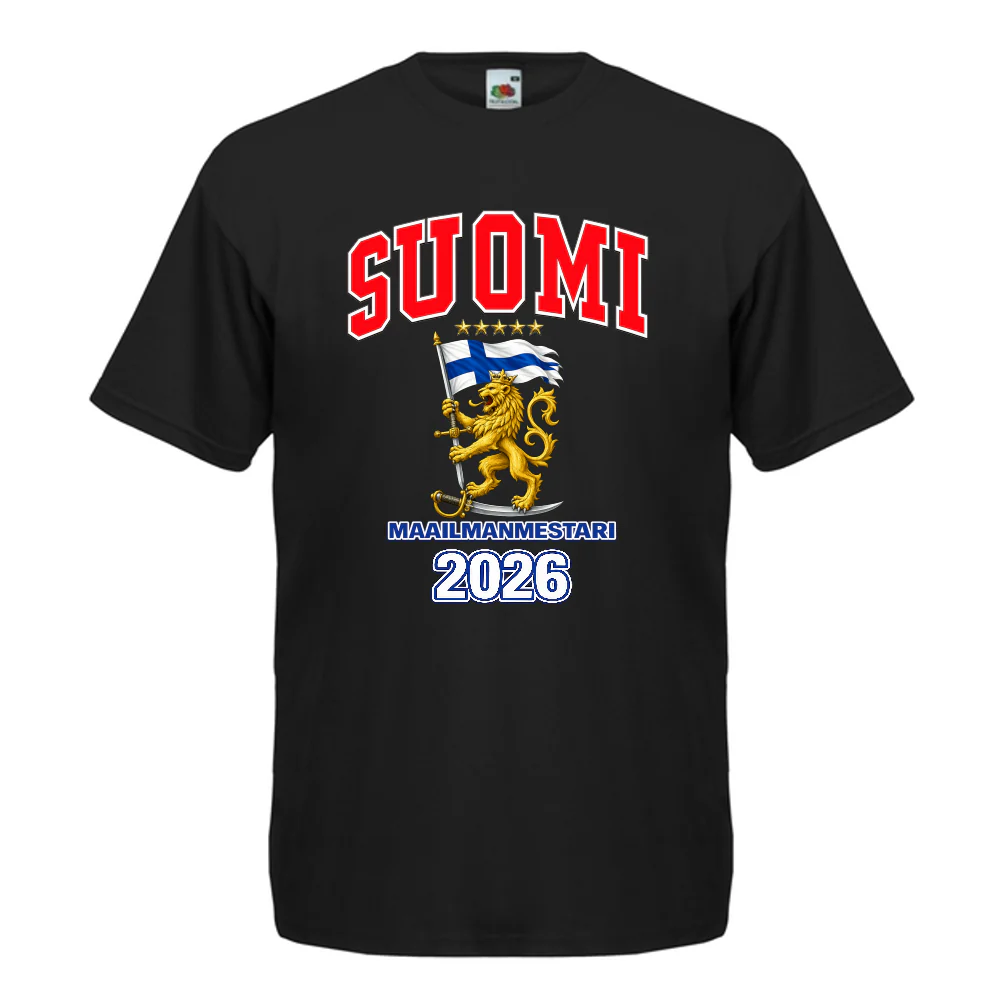 T-PAITA - SUOMI MAAILMANMESTARI 2026 (00 779)