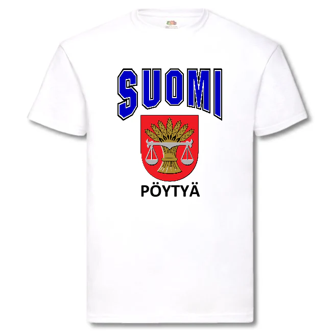 T-PAITA - SUOMI VAAKUNA - PÖYTYÄ