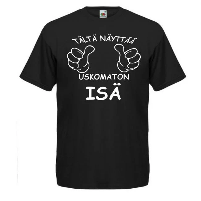 T- PAITA MUSTA - TĂLTĂ NĂYTTĂĂ ISĂ (00 1561)