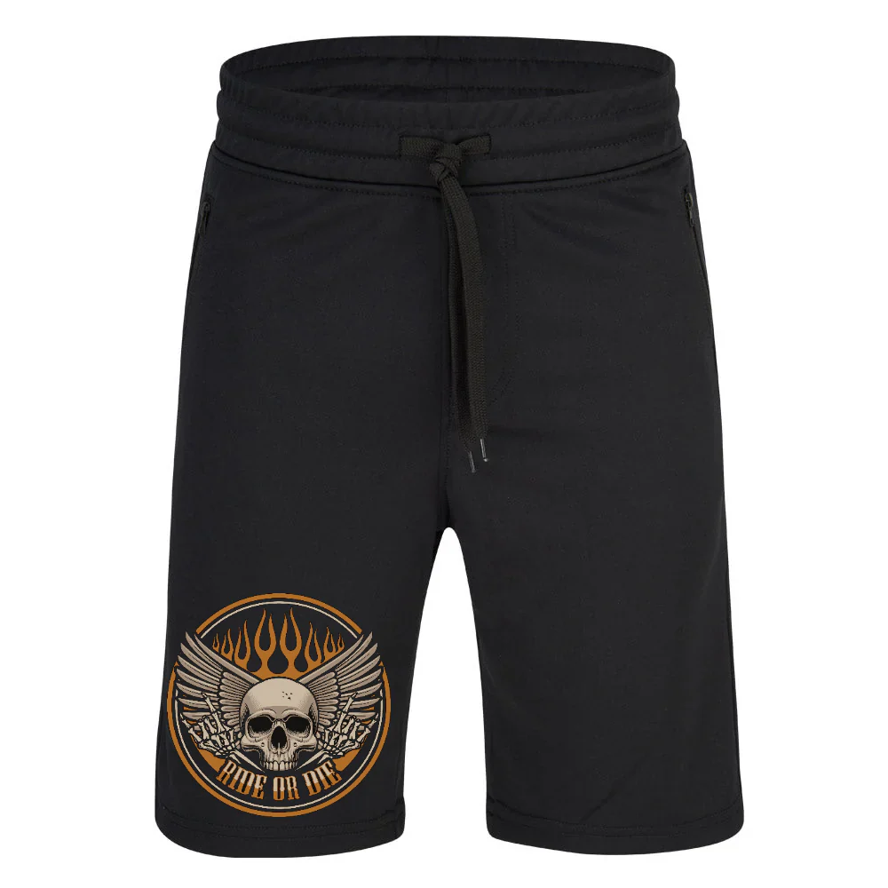 Tekniset shortsit - RIDE OR DIE FLAME SKULL (4013)