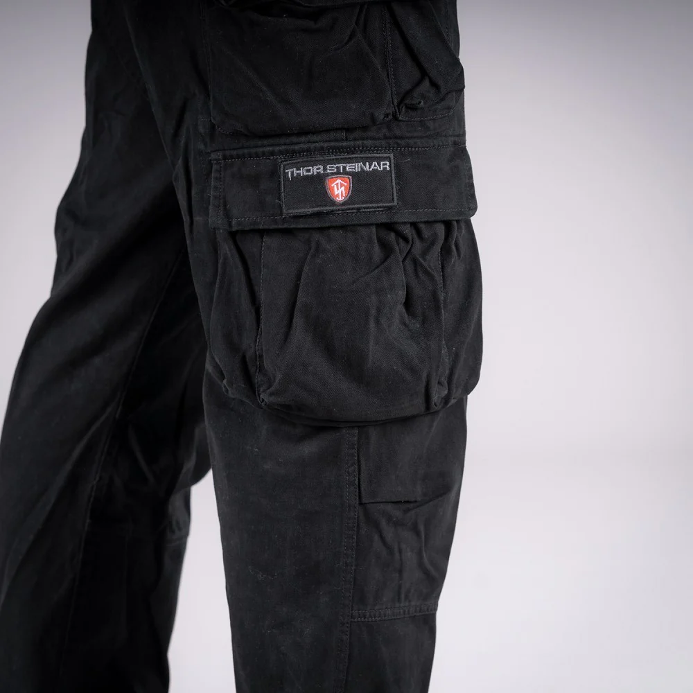 THOR STEINAR - Cargohose Ken - musta - pituus 32" - Image 4