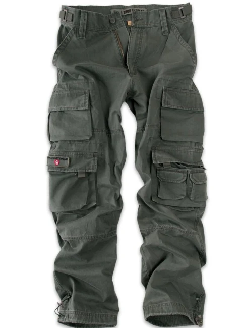 THOR STEINAR - Cargohose Ken - oliivi - pituus 32" - Image 3