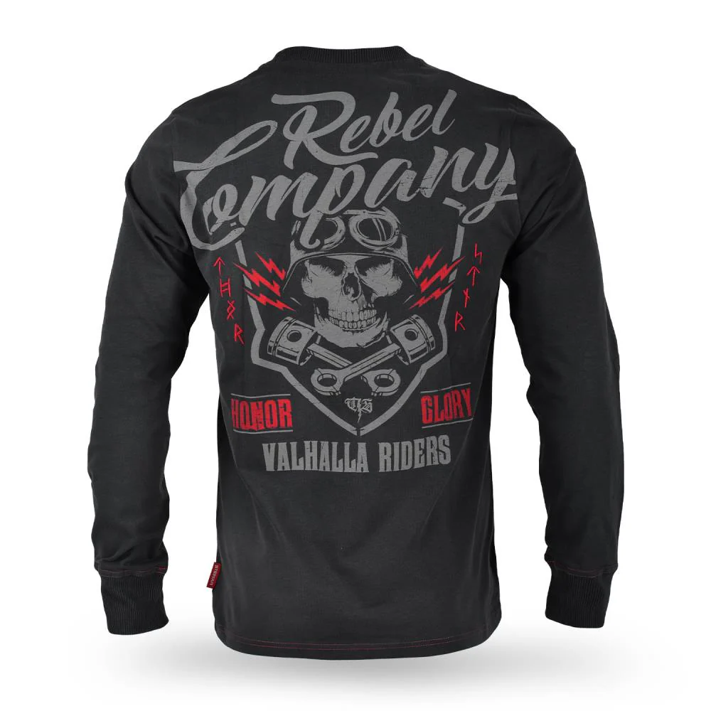 THOR STEINAR - pitkähihainen paita musta - Longsleeve Hafslo - Image 3