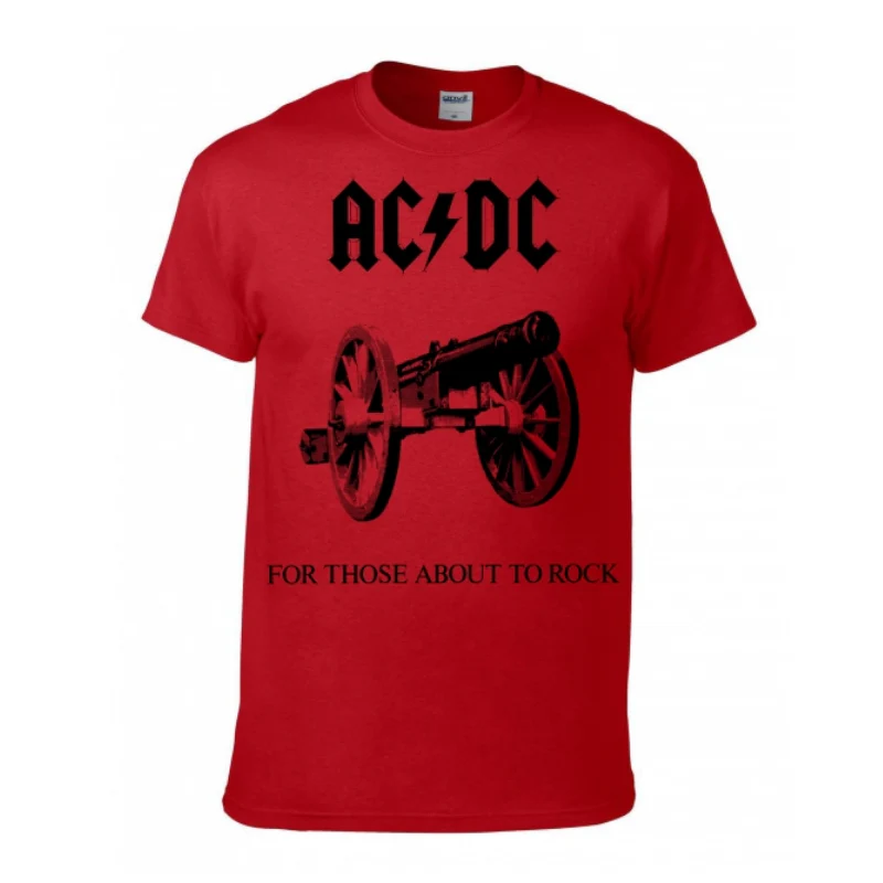 T-PAITA - FOR THOSE ABOUT TO ROCK (PUNAINEN) - AC/DC (LF8159R)