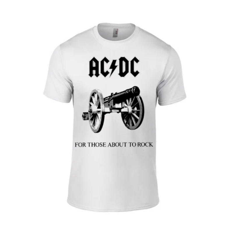 T-PAITA - FOR THOSE ABOUT TO ROCK (VALKOINEN) - AC/DC (LF8160w)