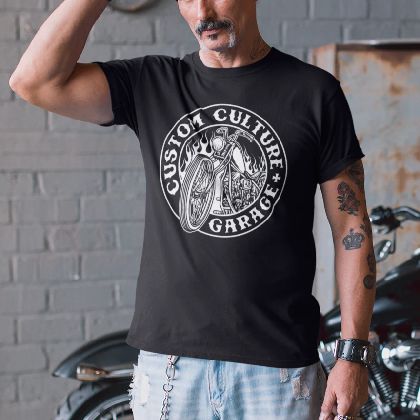 VAUHTI T-PAITA MUSTA - CUSTOM CULTURE GARAGE (00 2834) - Image 2