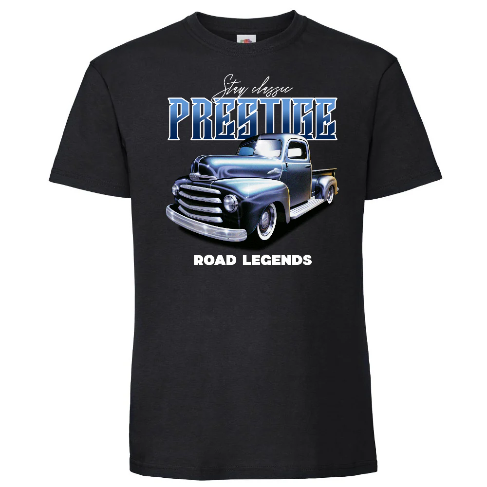 VAUHTI T-PAITA MUSTA - PRESTIGE ROAD LEGENDS (00 3516)