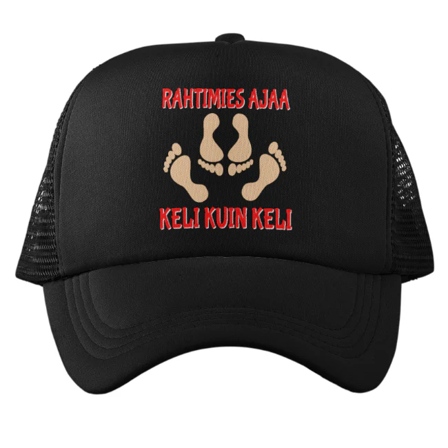 Verkkoperälippis RAHTIMIES AJAA KELI KUIN KELI (00 2781)