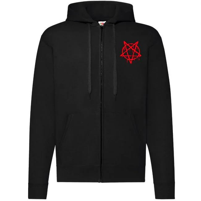VETOKETJUHUPPARI MUSTA - BLOOD PENTAGRAM (00 555) - Image 3