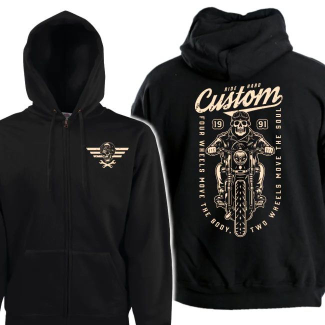VETOKETJUHUPPARI MUSTA CUSTOM - FOUR WHEELS MOVE (00 2517)