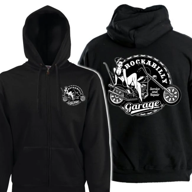 VETOKETJUHUPPARI MUSTA - ROCKABILLY GARAGE (00 755)