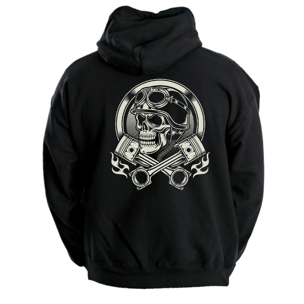 VETOKETJUHUPPARI MUSTA vauhti - SKULL (00 82) - Image 2