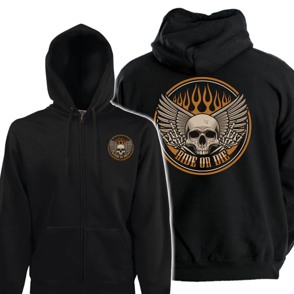 VETOKETJUHUPPARI - RIDE OR DIE FLAME SKULL (4013)