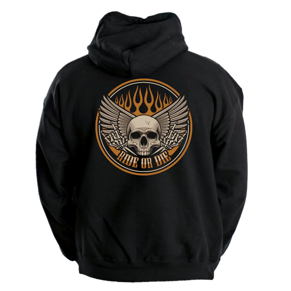 VETOKETJUHUPPARI - RIDE OR DIE FLAME SKULL (4013) - Image 3