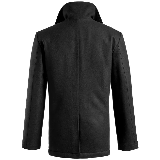 VILLAKANGASTAKKI - PEA COAT  BLACK - Image 2