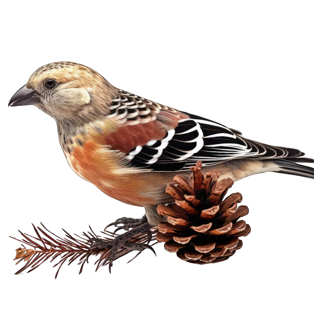 White-winged crossbill bird 1- paitakuva