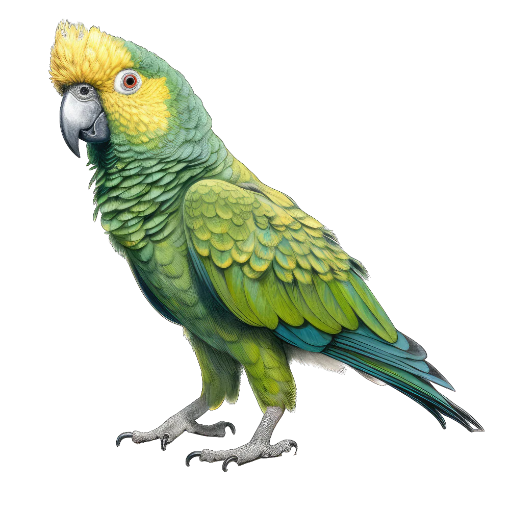 Yellow-naped parrot bird 1- paitakuva